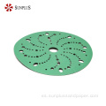Discos de lijado verdes Film Papel de lija abrasivos